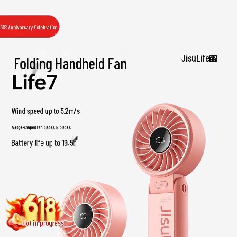 Jisulife Portable Folding Handheld Mini Fan