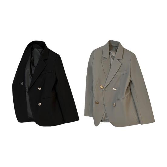 Traje Casual de Mujer Chaqueta Blazer de Oficina Moda Ajuste Holgado Abrigo Femenino Ropa de Primavera Otoño