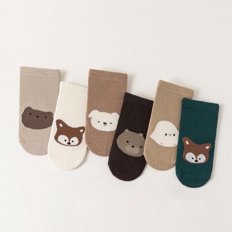 Baby Girls Socks Anti Slip Cotton Print Non-slip Toddler Floor Socks for Boys Cartoon Kids 0-5Years Autumn Winter
