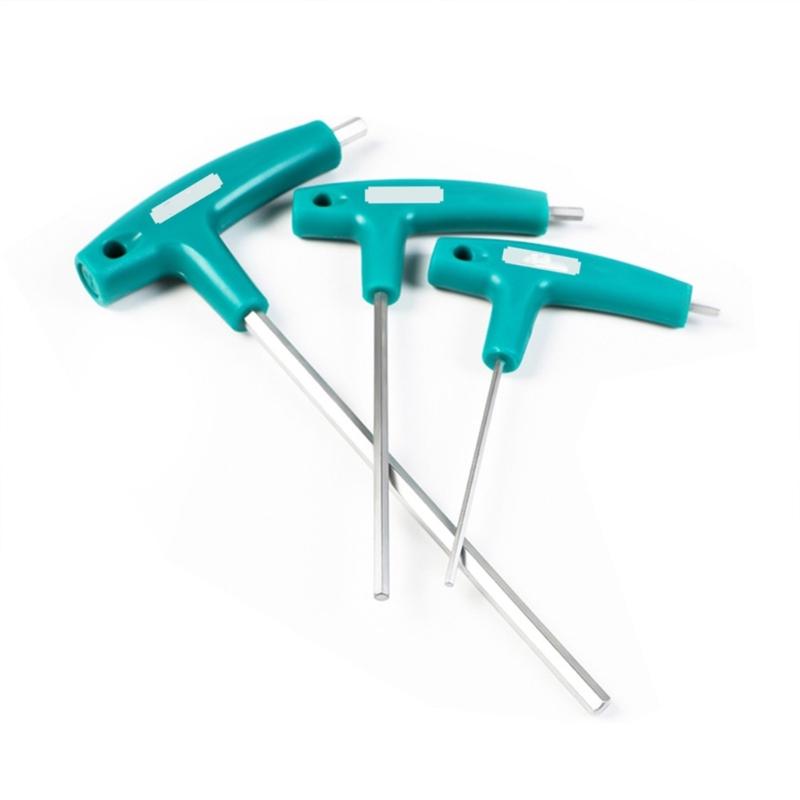 6/9Pcs T-shaped Hand Tool Hex Socket Wrench T-handle Wrench Extended T-Socket Wrench 1.5-10mm for Mechanical Working