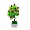 Plastics Cherries Simulate Artificial Potted Plants With Pot For Decoration Home