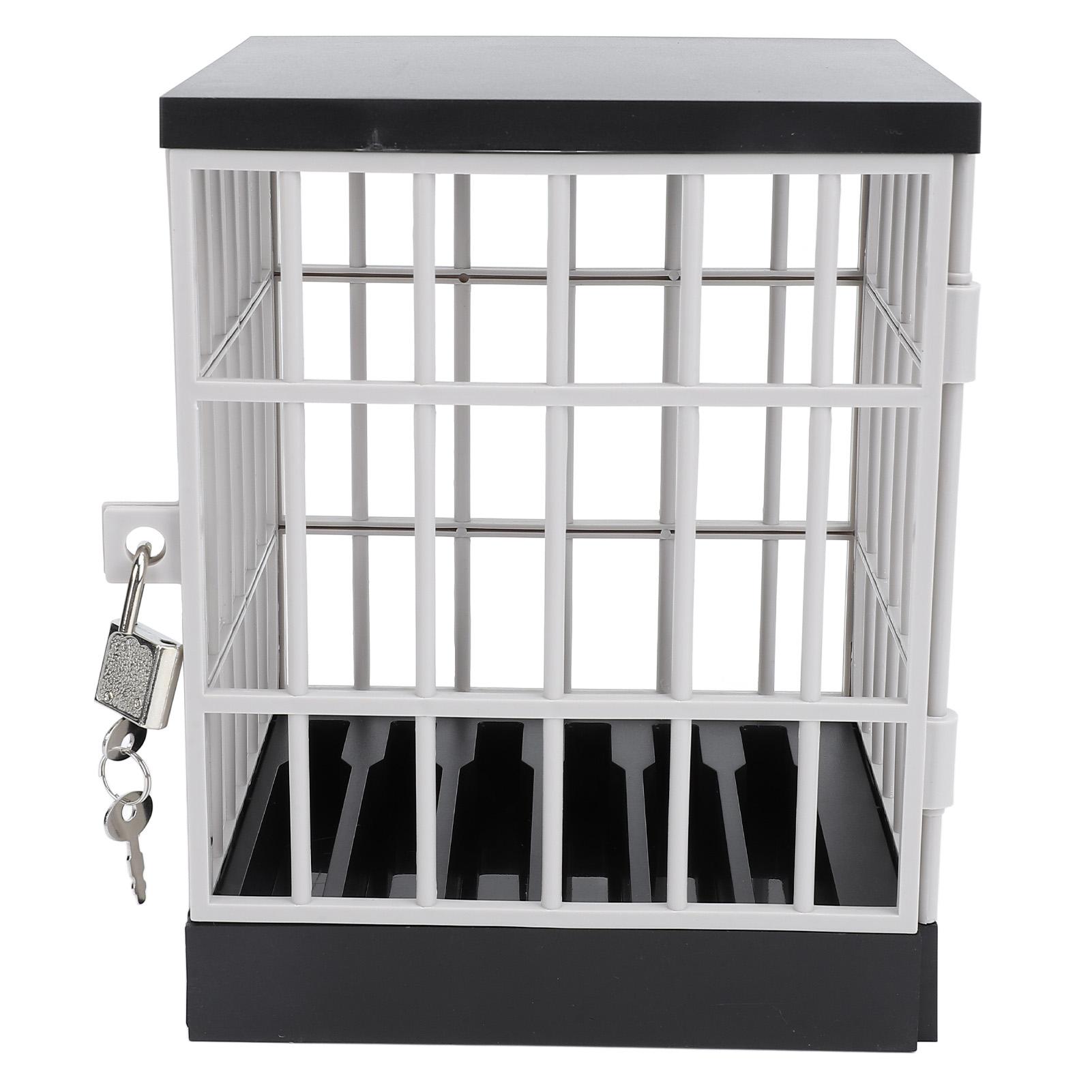 

Cell Phone Jail Lock Box Plastic Mobile Phone Prison Lockable Cage for Classroom Family Time Party Fun Gift