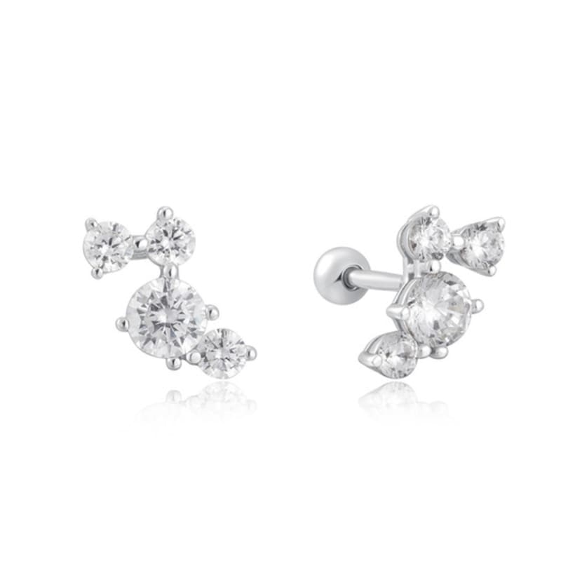 ANIA HAIE Pave Climber Barbell 295 Silver Piercing E058-01H