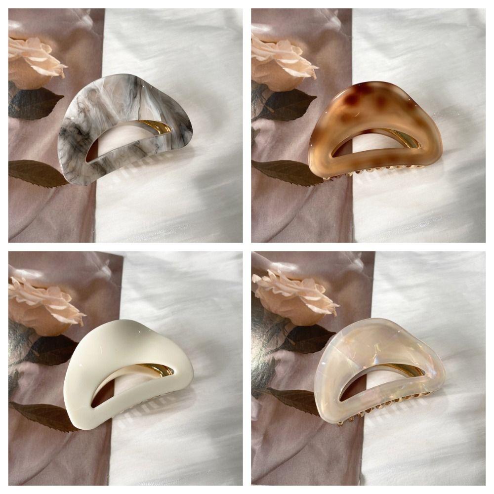 Hollow Out Mini Hair Claw Hair Grab Clip Acetic Acid Barrettes Acetate Hair Clips  Hair Accessories