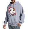 Men's Hooded Sweatshirt, Contrasting Color Sweatshirt, Sports   Casual Jacket