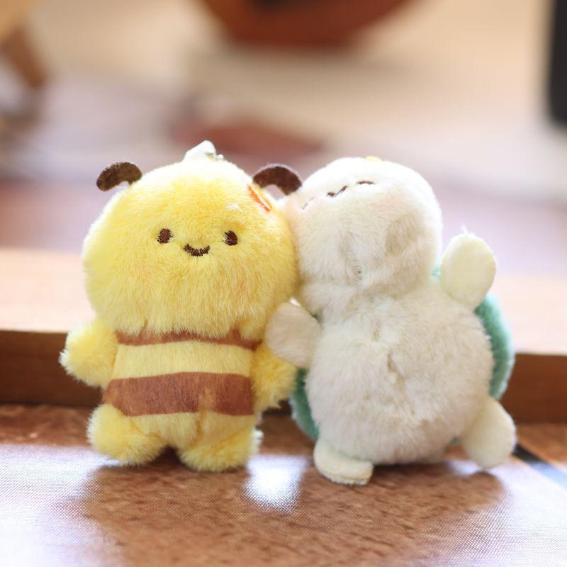 Plush Bee Turtle Pendant Bag Accessory Keychain Animal Doll Toys Decoration