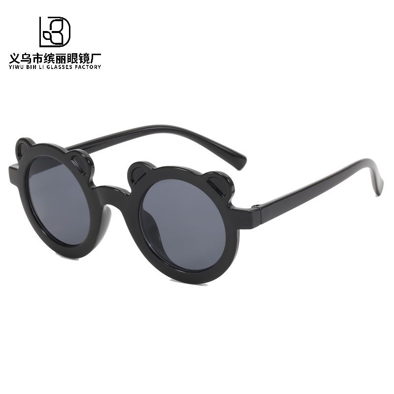 Children'S Sunglasses Baby Cute Cartoon Bear Sunglasses Children Photo Glasses Boys And Girls Sunshade Sunscreen