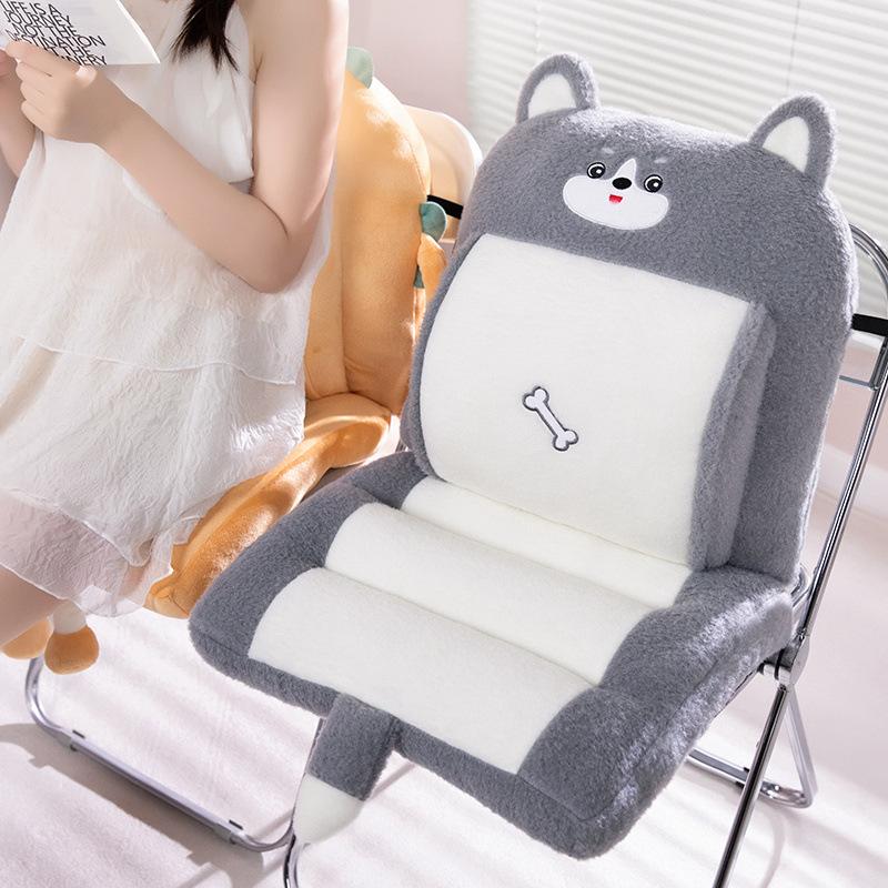 Office Thickened One-Piece Cushion Autumn And Winter Student Cartoon Warm Chair Cushion Home Floor Cushion Tatami