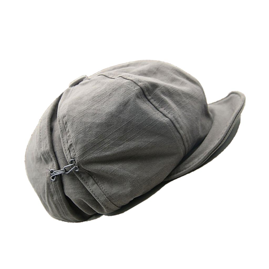 Dark Beret Cabbie Hat Oversized Painter Hat Beret Baker Boy Hat for Street Strolling Dark Fashion Hat Props