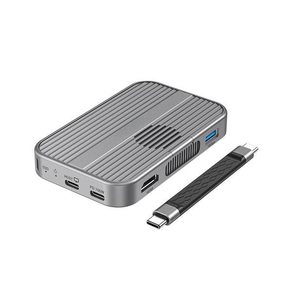Dual Protocol SSD Enclosure M.2 NVMe SATA Combo Case for Versatile External Hard Drive Networking Storage 2.5