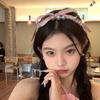 Long Ribbon Hairband Plain Color Bowknot Headband for Woman Makeup Wash Face