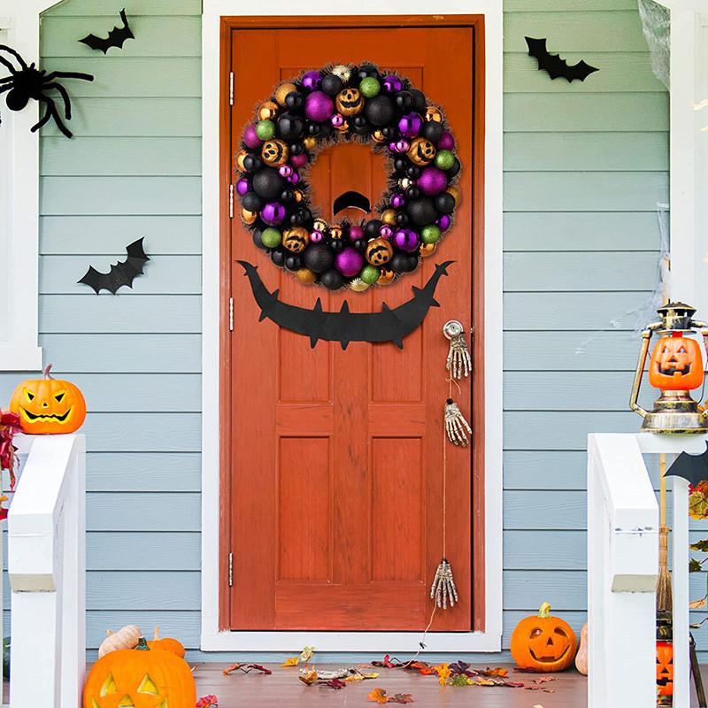 Enchanting Pumpkin Halloween Wreath Beautifully Designed For Fall Festivities And Decor