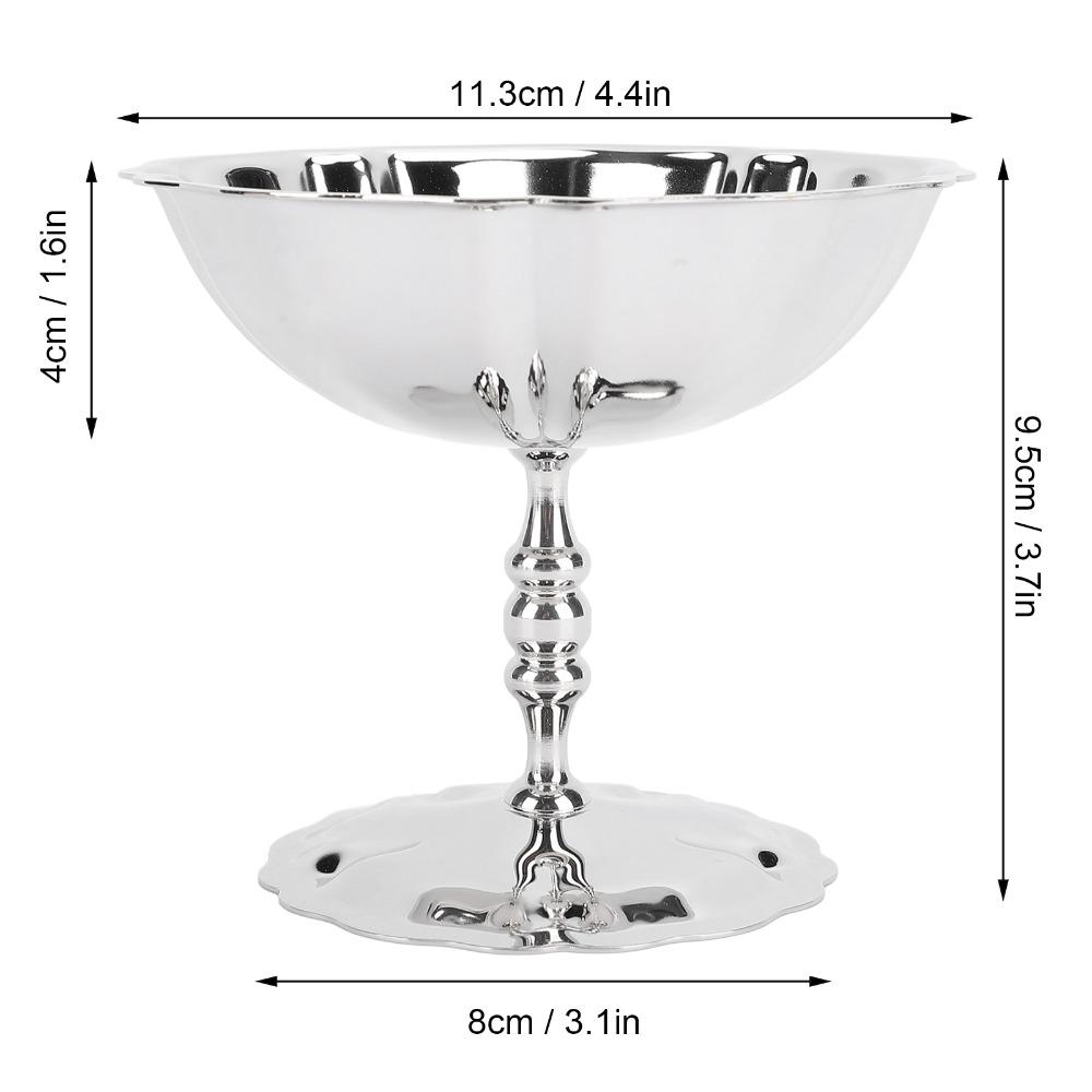 Double Layer Ice Cream Bowl Rustless Steel Snack Cup Durable Dessert Cup  Restaurant