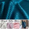 100x150cm Jacquard Stripe Satin Imitation Silky Fabric Smooth Glossy Satin Fabric For Diy Sewing Shirt Pillowcase Bed Sheet