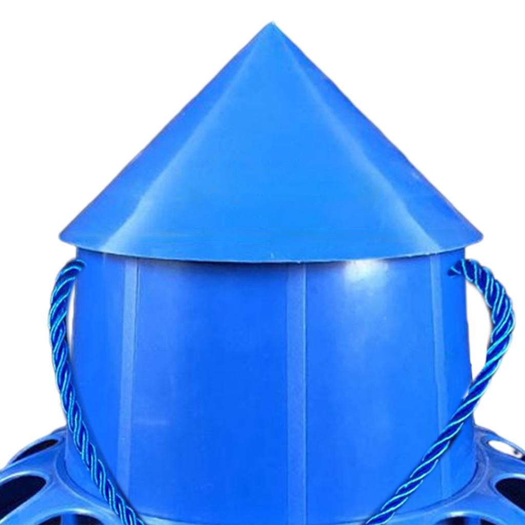 13 Holes Bird Feeder Large Capacity Pigeon Chicken Food Bowl Cup Dispenser Container for Farm Backyard Poultry Feeding Supplies