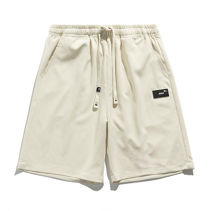 Oversized Men's Summer Oversized Beach Pants Men's Summer Ice Silk Shorts Loose Casual Quick Drying Large Shorts