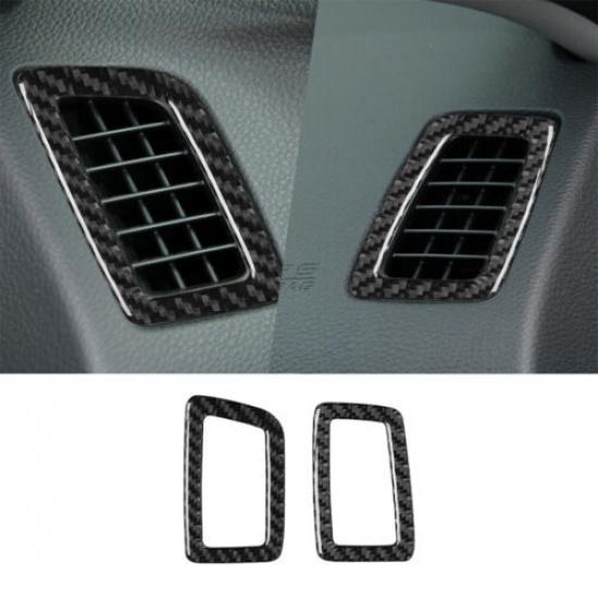 2Pcs Carbon Fiber Dashboard Air Vent Outlet Cover Trim For Honda Accord 2013-17