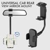 Universal Car Rearview Mirror Cell Phone Holder 360 Degree Rotation GPS Navigation Auto Cell Phone Mount