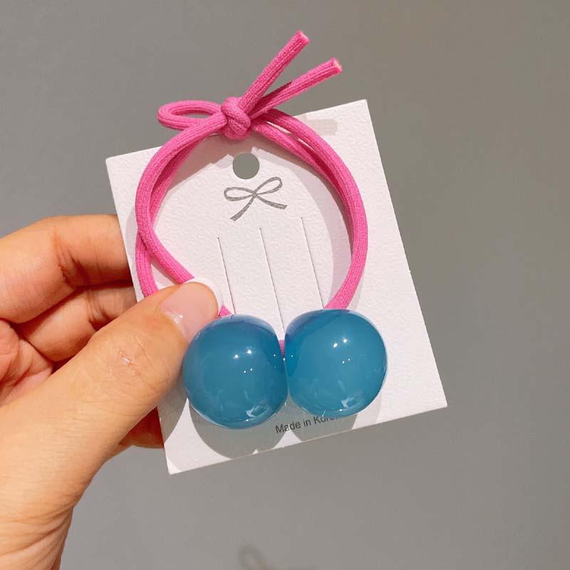 

Spring/Summer Pom-Pom Hair Ties: Cute Jelly Hair Accessories for Girls