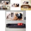 Indian Girl Wolf Wall Sticker Unique 3d Canvas Material For Decoration