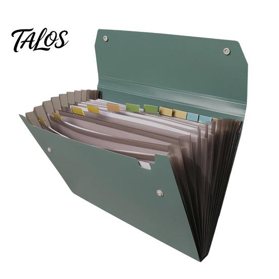Wasserdichter Dokumenten-Organizer, erweiterbare Aktenmappe, Akkordeon mit 13 Fächern, tragbarer Belegpapier-Bürosortierer, Rechnungs-Organizer, A4-Größe