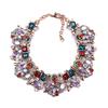 Short Necklace Women's Fashion Jewelry Full Diamond Exaggerated Flower Necklace Clothing Accessories