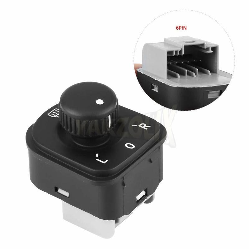 Mirror Control Switch Adjust Knob for Volkswagen VW Golf Jetta Passat 3B3 2 EOS Tiguan 2003 2004-2014 1K0959565H 1K0959565F