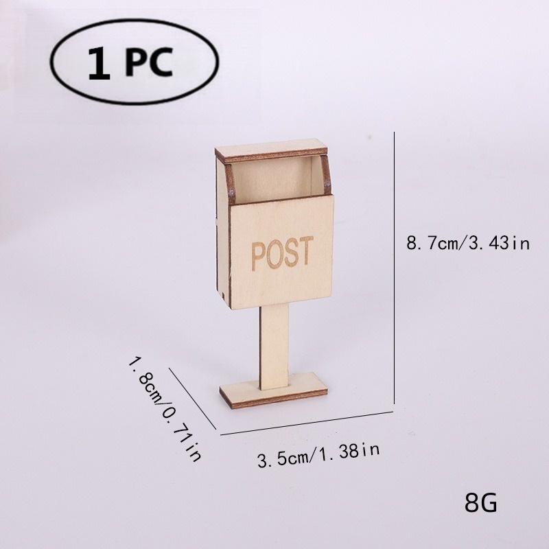 Christmas Wooden Elf Fairy Door Kit Tiny with Christmas Decoration Accessories for Mini House Furniture Christmas Decoration