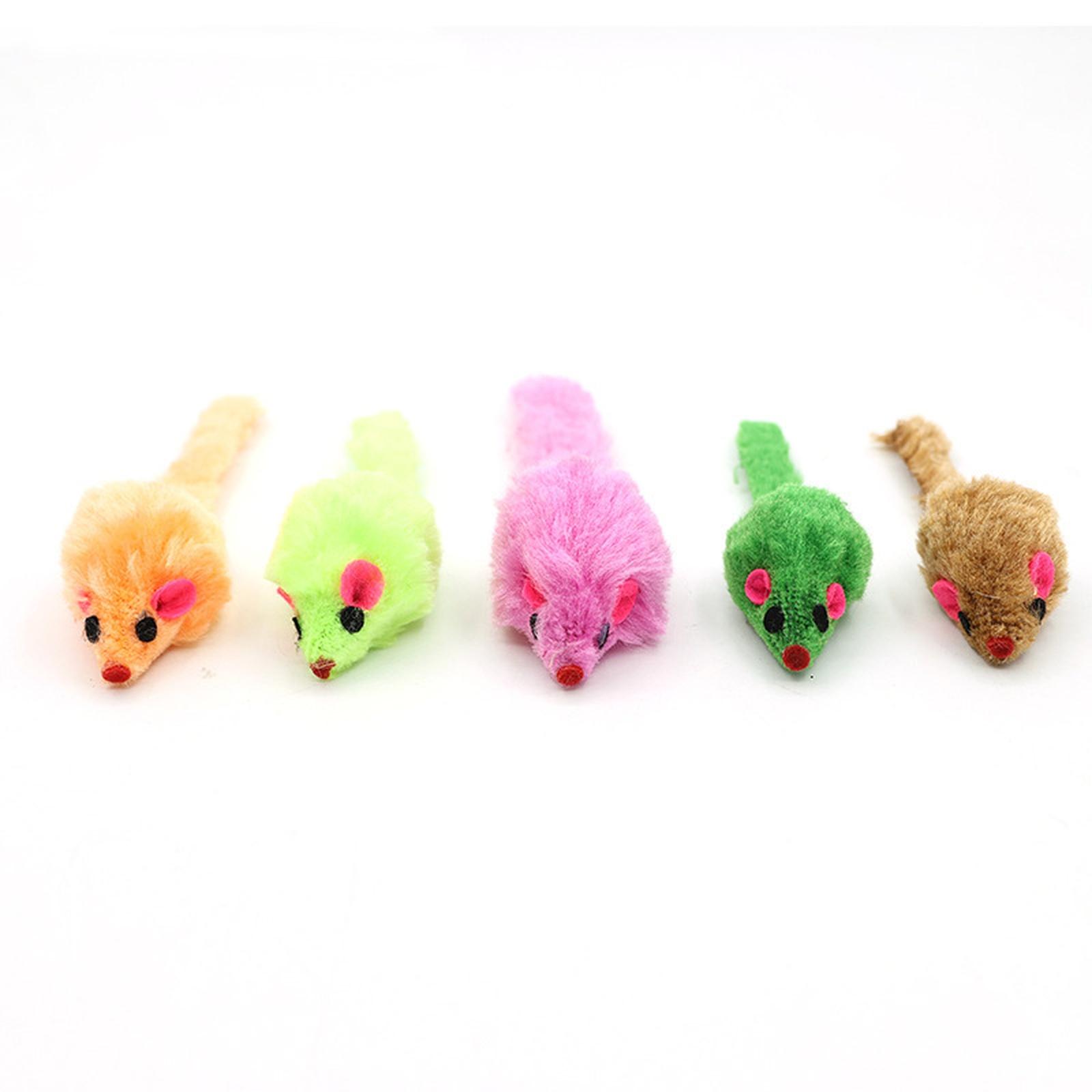 

Rattle Mouse Toys also Prefilled Catnip, 2.36” Mice Body Size, Faux Mice Toys with Plastic Body, Interactive Catnip Toys for Indoor Cats Play one size