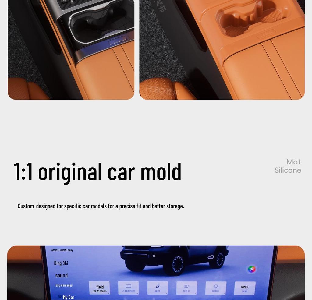 Jetour 700 Center Console Multi-function Storage Mat: Compatible with 26 Models