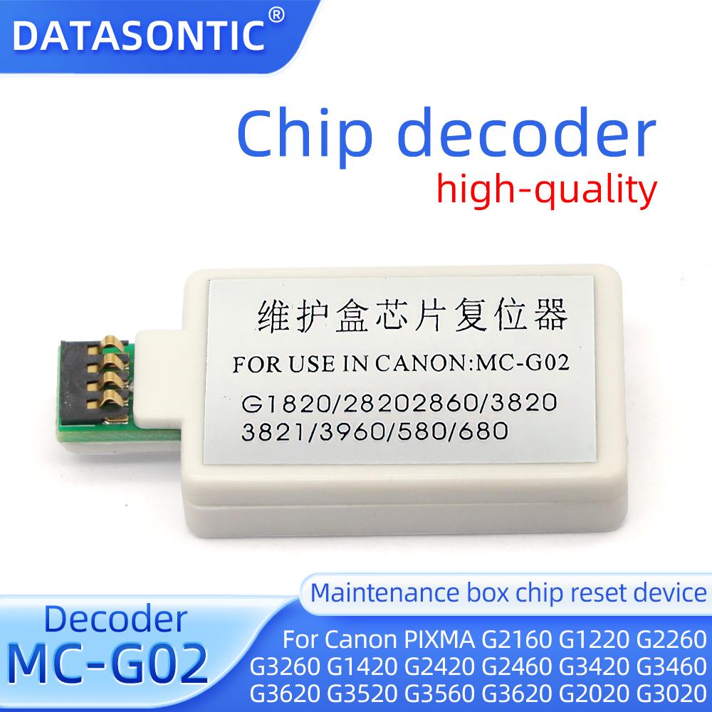 MC-G02 Maintenance Tank Chip Resetter for Canon G1922 G2920 G2923 G2960 G2962 G3920 Decoder 1PCS 5PCS 10PCS Chip Resetter