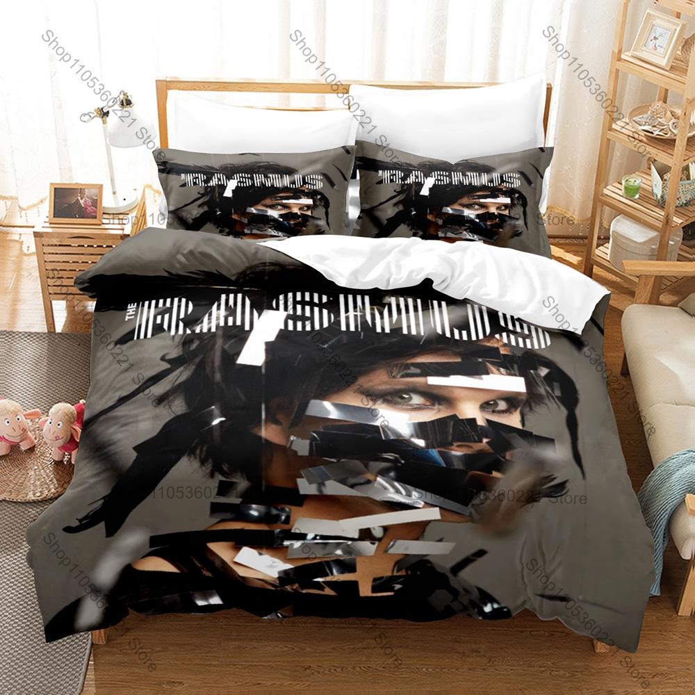 Lauri Ylönen Band Art Printed Bedding Kit 3PCS Duvet Cover & 2 Pillow Covers Breathable Fabric Rock Lover Bedroom Ornament