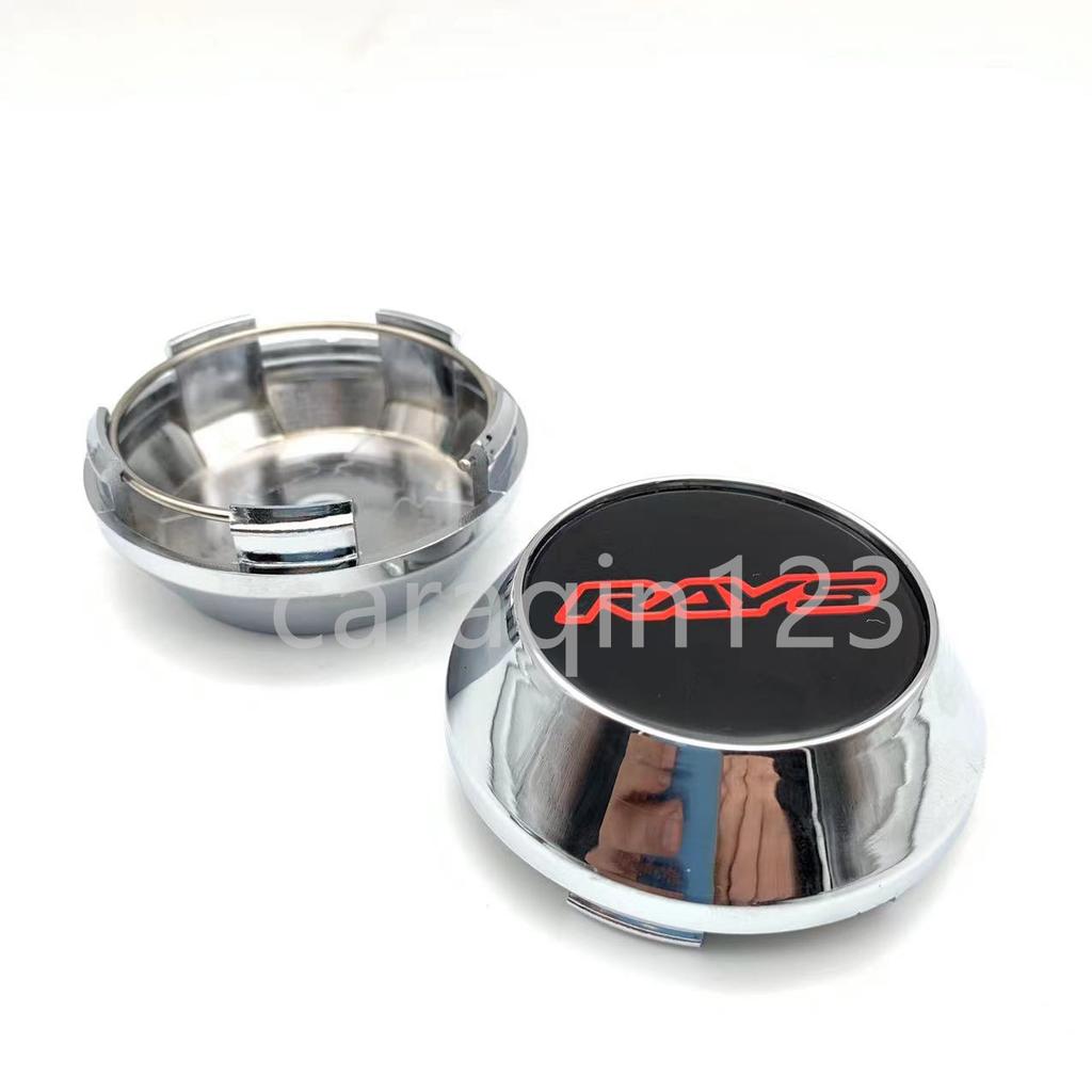 4pcs RAYS 65/60 mm Racing Car Wheel Center Hub Caps Car Emblem Badge Logo Wheel Center Cap label car styling accessories