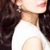 Temperament Earrings Design Sense Long Wings Ab Asymmetric Butterfly Earrings