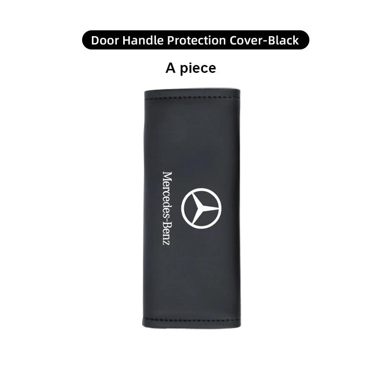 VDPPW1 2025 Hot Car Door Pull Handle Cover Non-slip Leather Protective Case For Mercedes Benz CLK GLC W212 C200 C300 W203 W204 W205 W16