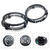 Upgraded 7" Headlight Mounting Bracket Aluminum Round Rings for Motorcycle Car