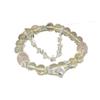 Qiaoen Natural Morganite & Pink Crystal Heart Bracelet for Women - Unique Beaded Style