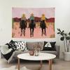 Tapestry Cowboy Western Desert Scene with