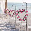 Heart-Shaped Rose Door Wall Hanging Wreaths Wedding Festival Decoration Road Lead Rose Flower Wreath Festival Supplies