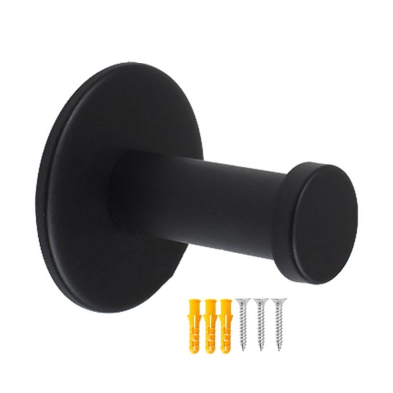 4Pcs Wall Mounted Coat Hook Stainless Steels Coat Hanger Heavy Duty Robes Hook Single Hook for Bag, Towel, Key, Hat