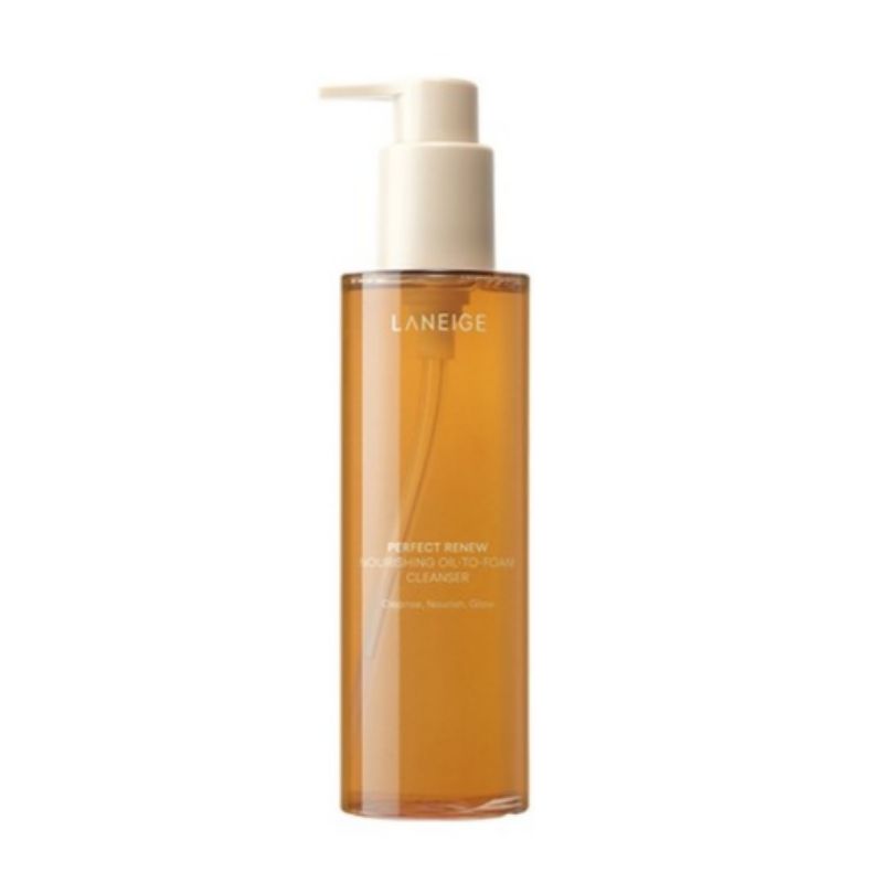 LANEIGE Perfect Renew Nourishing Oil to Foam Cleanser 200ml Makeup Remover Hydrating Facial Cleanser Anti-Aging K-Beauty