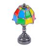 Dollhouse Desk Lamp Zinc Alloy Miniature Table Accent Lamp for Micro Scene Decoration Black