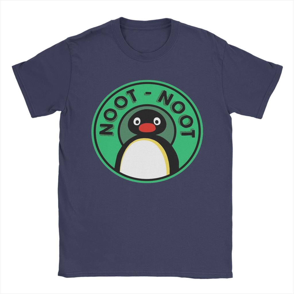 Man T-Shirt Pingu  Noot Noot Cute Cartoon Animal T-Shirts Trending  Summer Tee Shirt Classic Custom Logo 100 Cotton Tops Gift