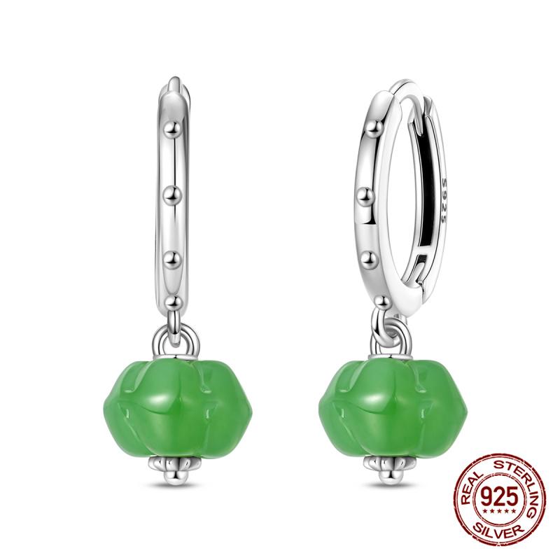 Original 100% S925 Silver Sweet Cherry Strawberry Sweetheart Avocado Women's Earrings Engagement Anniversary Gift
