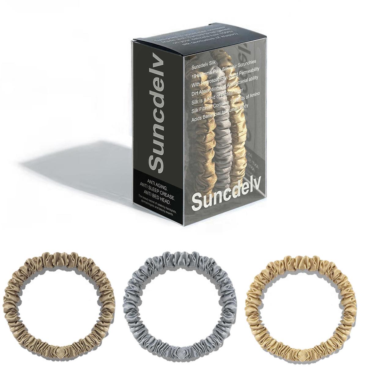 

3 шт./компл., резинки для волос из 100% чистого шелкового шелка, шелковые резинки для волос, узкие держатели для хвостиков, аксессуары для ухода за волосами