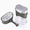 OLOEY Portable Outdoor Camping Cookware Lunch Box