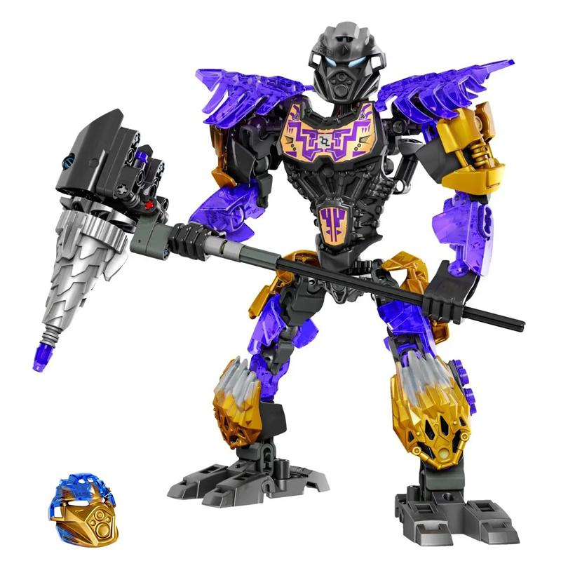 Neue Bionicle Kreatur Meister der Goldenen Maske Bausteine Feuer Uniter Tahu Kombinierter Roboter Mech Steine Spielzeug Für Jungen Geschenke