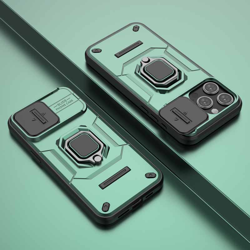 

Shockproof Case For iPhone 16 Pro Max Cover for Apple iPhone 16 Plus 14 15 13 Pro Max Slide Lens Camera Armor Protect Back Coque For iPhone 15