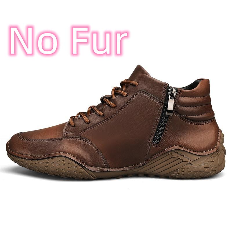 Fashion Genuine Leather Male Fashion Sneakers New High Quality Warm Winter Boots for Men 2024 All-match Men's Low Top Shoes Men's Shoes