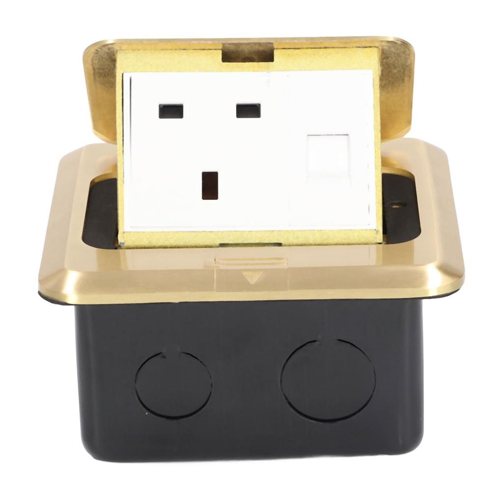 Pop Up Socket Table Power Outlet Receptacle UK Standard with Network Interface 250V